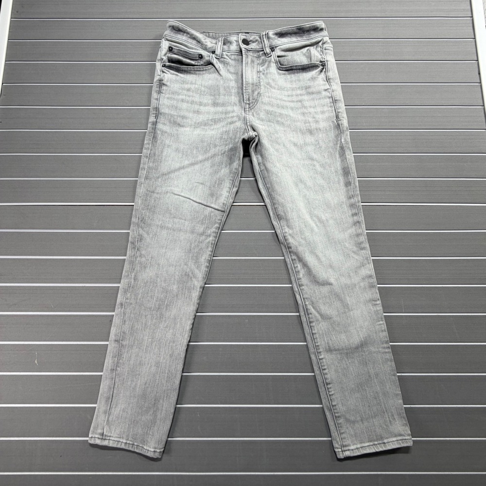 Express Skinny Jeans Mens 30x30 Light Gray Wash Stretch Denim Pants 003326780